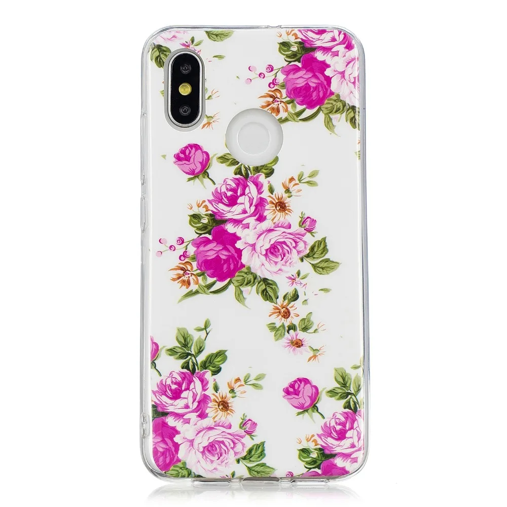 Для Сяо mi красный S2 8 Примечание 7 Pro 6 случаях мягкий Lu nous glow рисунком ТПУ