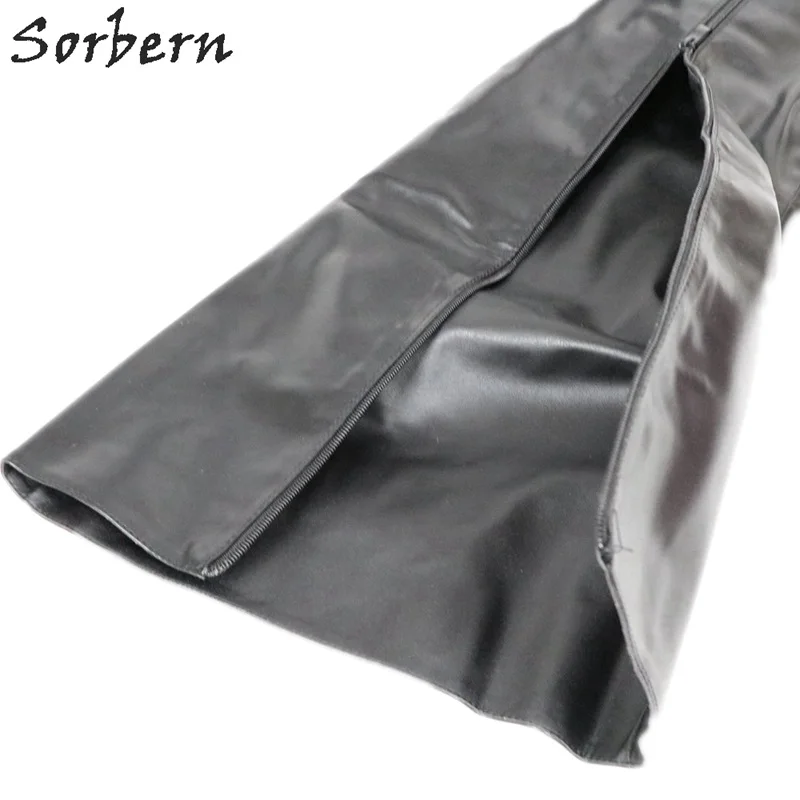 

Sorbern Black Platform Boots For Women Crotch Thigh High 75Cm Long Unisex Boot Women Shoes Size 11 Custom Shaft Length Width