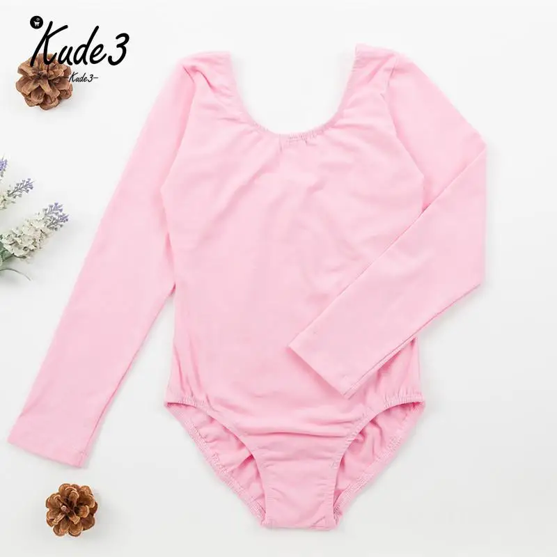 KUDE Professional Girls Ballet Leotard Long Sleeve Lovely Dance Wear Toddler Kids Cotton Gymnastics With Snap Crotch7479 | Тематическая
