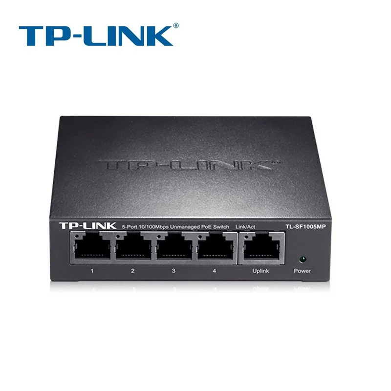 TP Link TL SF1005MP 5 портов PoE Switch 10/100 мбит/с переключатель источника питания настольный