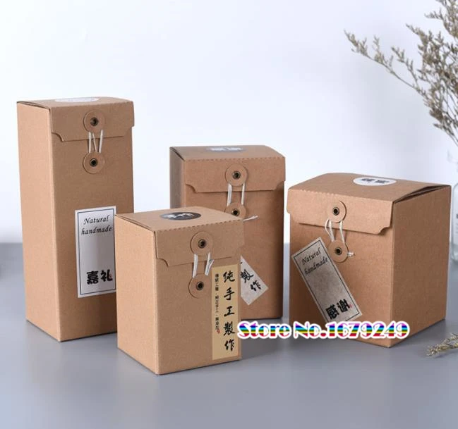 Утолщенная коробка из крафт бумаги медовая банка коробки стеклянные для