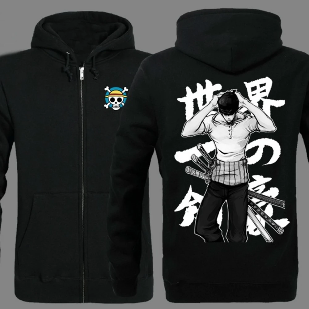 

Хлопковая толстовка с капюшоном из аниме One Piece Roronoa Zoro Caridgan