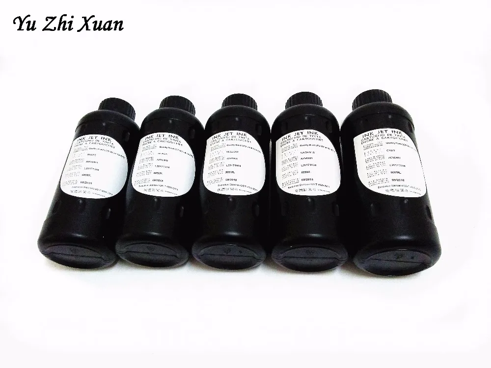 6 шт. K C M Y LC LM светодиодные УФ чернила для Epson R3000 1390 1400 1410 4800 4880 планшетный печатные