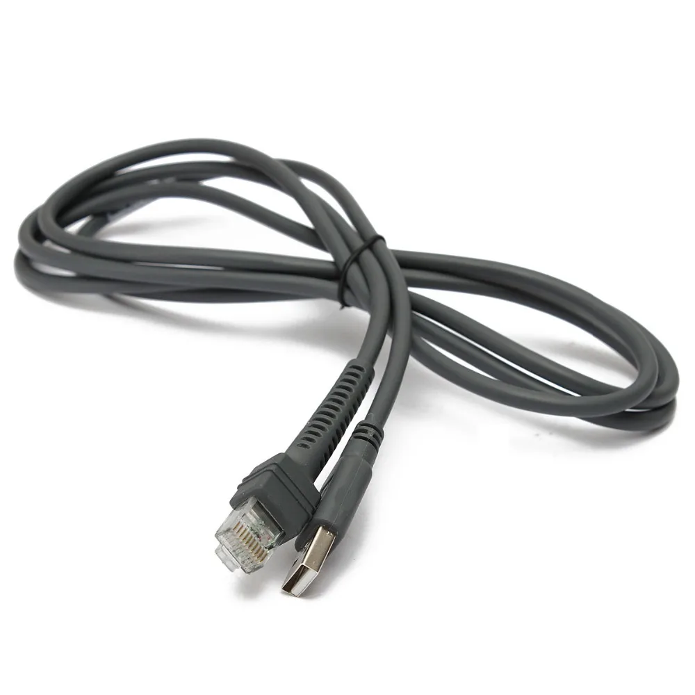 USB кабель 7 футов 2 м для сканера штрих кодов символов LS1203 LS2208 LS4208 и т. д.|cable 2m|cable for