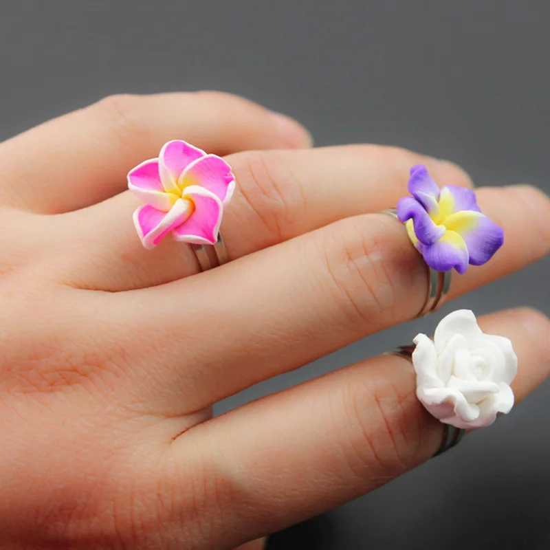 Милые 10 шт. полимерные глиняные металлические детские кольца для мальчиков и