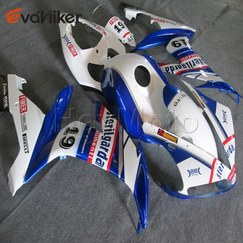 Обтекатель из АБС пластика для YZFR1 2004 2005 2006 синий белый YZF R1 04 05 06 комплект панелей