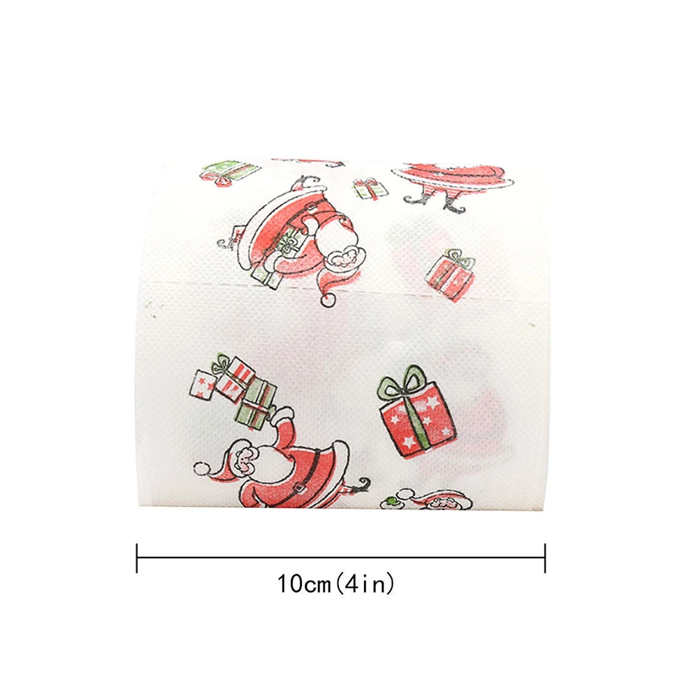 Christmas paper 1 рулон Санта-Клауса с Рождеством туалетной бумаги стол Гостиная Украшение Дома - Color: Christmas paper