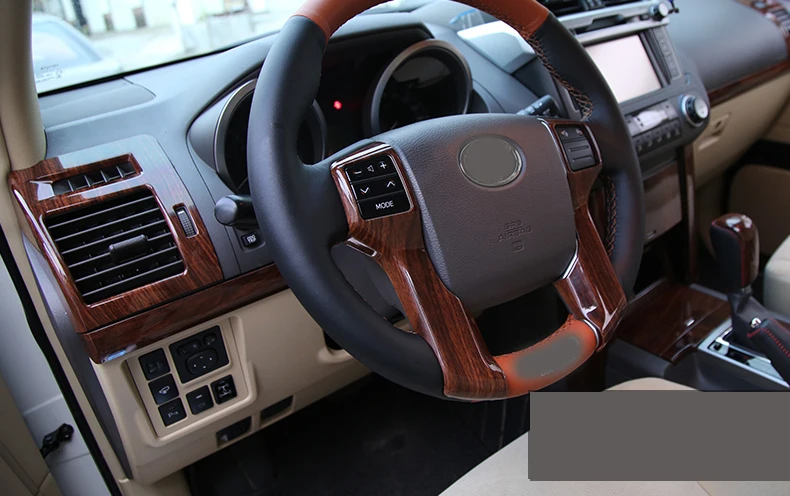 30 шт. декоративные наклейки из красного дерева для TOYOTA PRADO 2700 4000|abs|abs toyotaabs sticker |