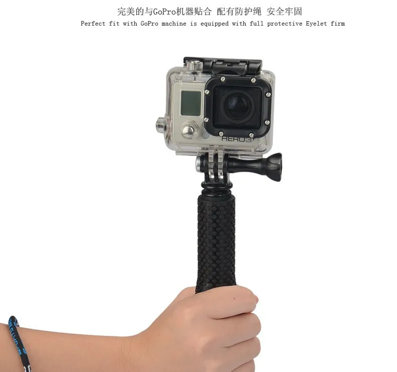 Ручной монопод селфи палка для Gopro hero 987 65 4 3 Xiaomi yi 4K lite Mijia SJ4000 sj6/8/9/10 Action SOOCOO C30 S300 EKEN