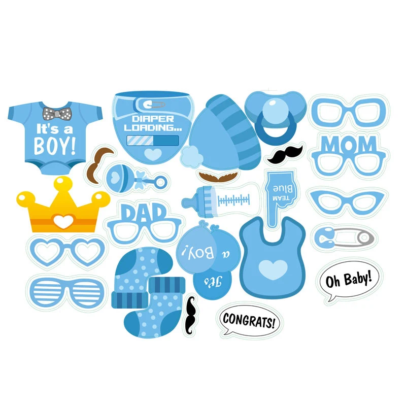FANLUS It's Baby Shower Party фото стенд реквизит наборы на палочках набор из 30 шт | Дом и сад