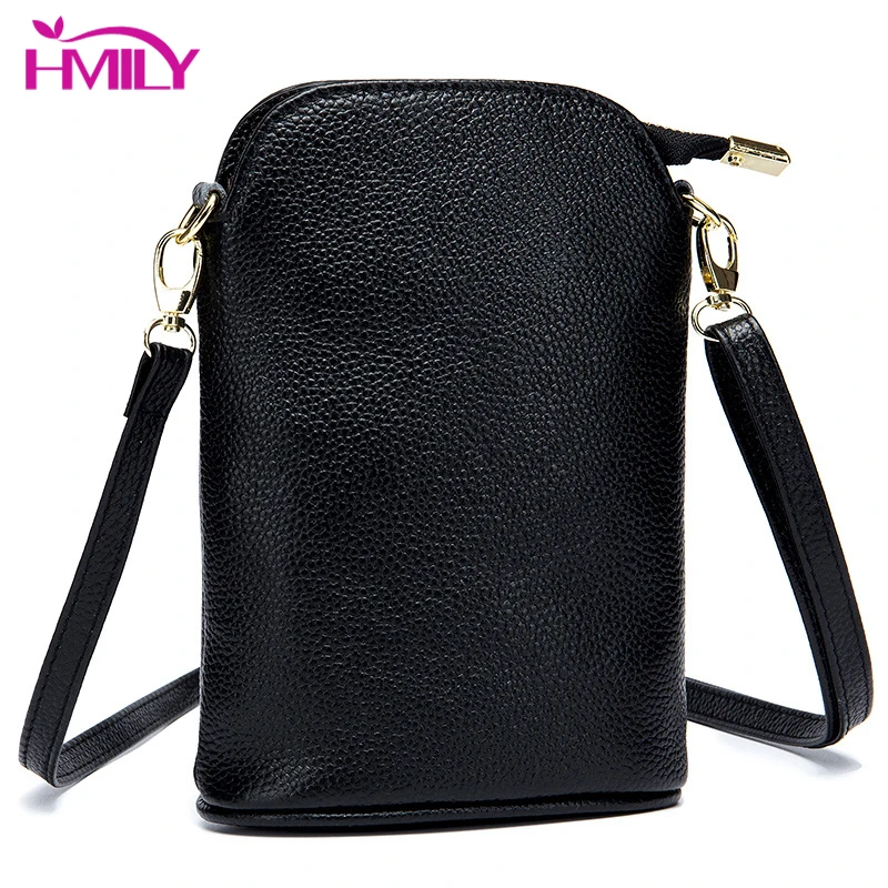 Маленькая женская сумка HMILY из натуральной кожи миниатюрная сумочка на плечо