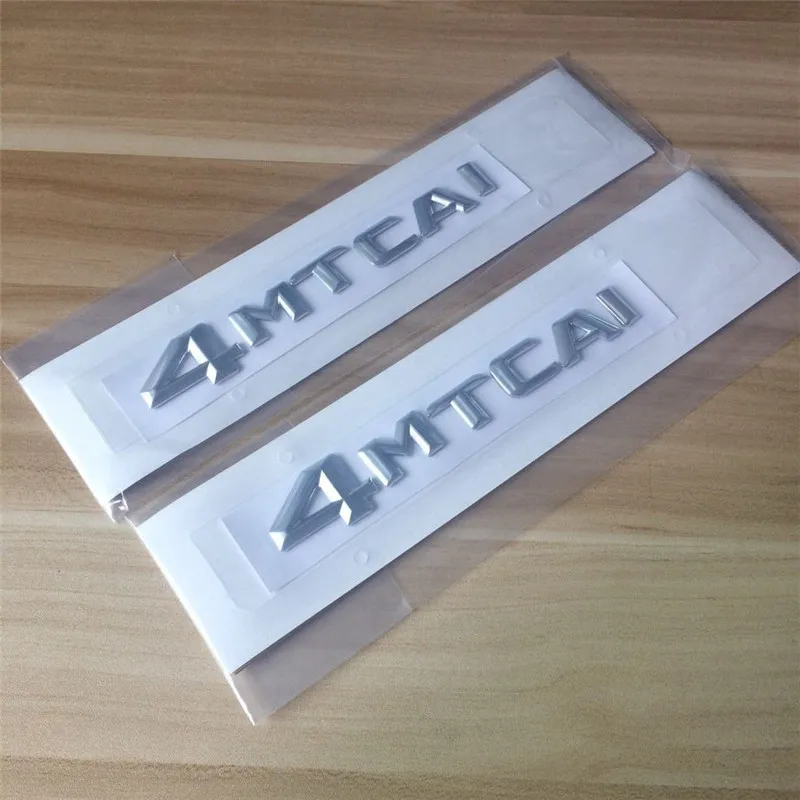 New Style 2X Лидер продаж автомобилей 3D серебро 4 Matic 4matic сзади загрузки авто эмблемы Стикеры новых и старых стиль - Цвет: New Style