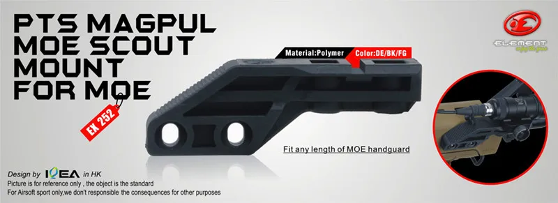 Element Airsoft эмо Скаут Крепление для PTS eMag Pul Scout крепление eme тактические охотничьи аксессуары Пикатинни EX252
