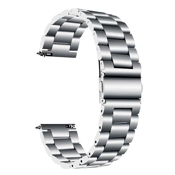Silver Solid Steel Ремешок для часов из нержавеющей стали 22 мм Миланская петля для samsung Galaxy Watch 46 мм gear S3 ремешок на запястье металлический ремень браслет - Цвет ремешка: Silver Solid Steel