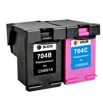 2x совместимый с 704 704XL чернильный картридж Замена для Deskjet 2010 2060 CN692A|ink cartridge|hp 704hp