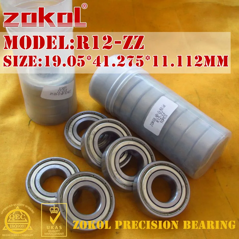 ZOKOL R12ZZ подшипник R12 ZZ Миниатюрный глубокий шаровой 19 05*41 275*11 112 мм|bearing bearing|bearings