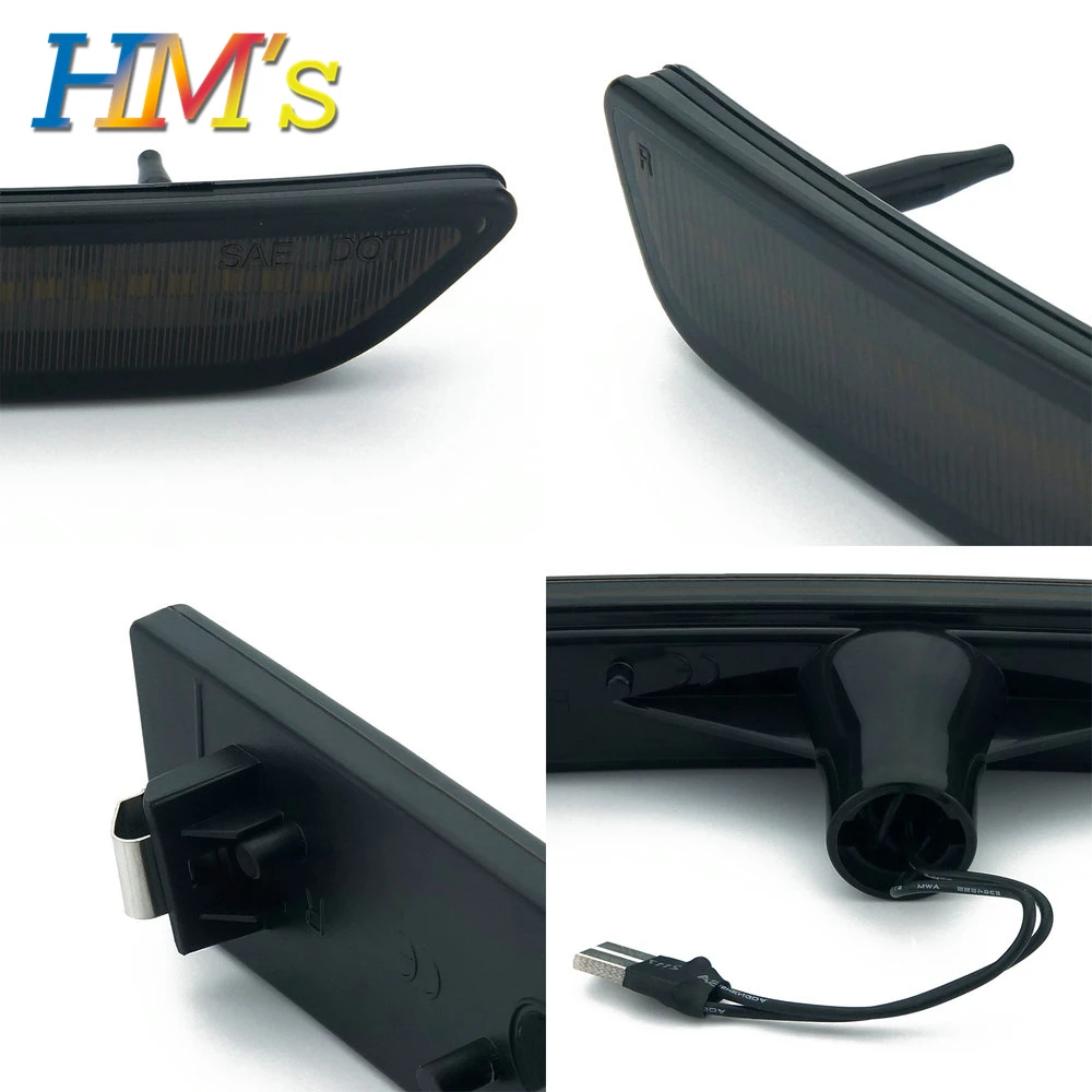 Для Ford Mustang 2010 2011 2012 2013 спереди и сзади хвост Авто Боковой габаритный фонарь сигнала светильник для Ford Mustang светодиодный 12V автомобильные аксессуары