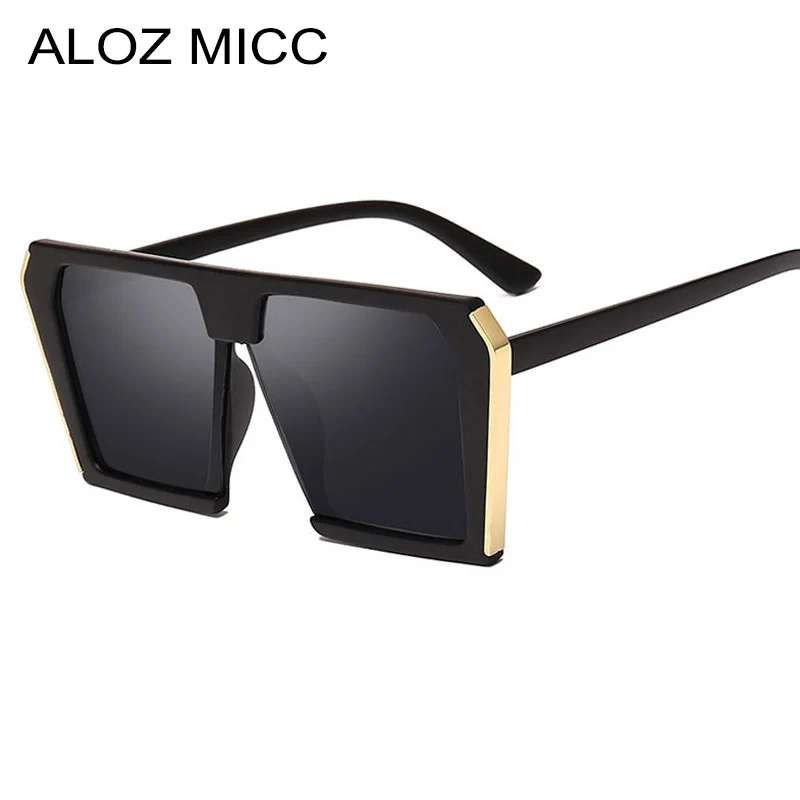 Мужские и женские Квадратные Солнцезащитные очки ALOZ MICC винтажные дизайнерские