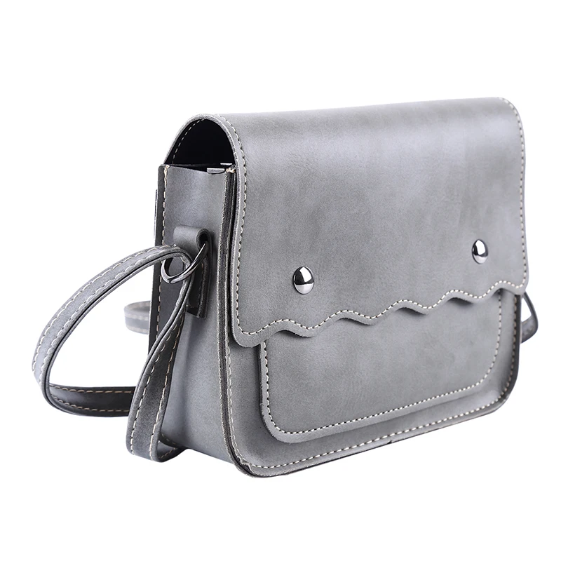 2019 новая волнистая женская кожаная маленькая квадратная сумка через плечо