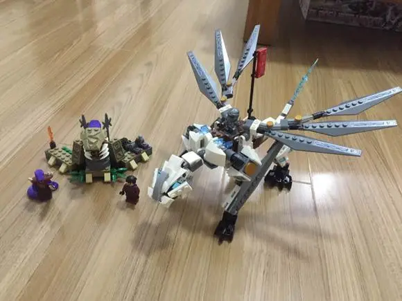 Бела 10323 Совместимость с Legoingly Ninjagoes Титан Дракон 70748 Building Block Модель Рисунок