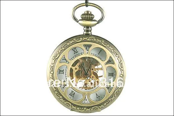 Bronze Plated Mechanical Antique Pocket Watch LPW157 Free Shipping! | Наручные часы