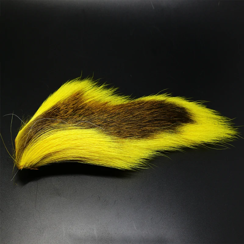 

5 colors LARGE NORTHERN BUCKTAILs fly tying materials long strand dyed bucktail hair for long streamers deceivers clousers jigs