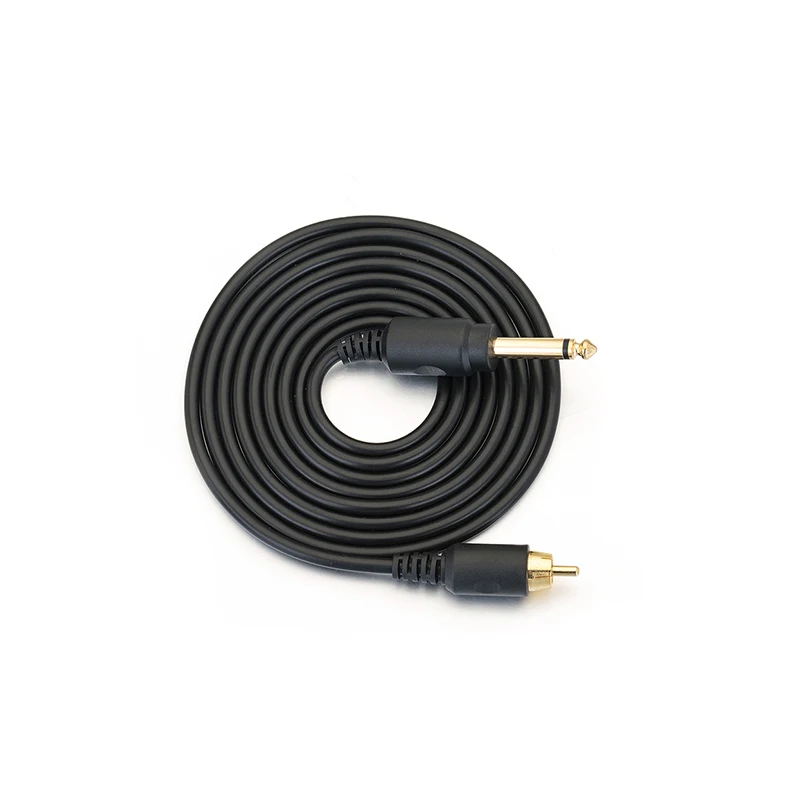 black(RCA) Привидение, паук из алюминиевого сплава 2 м татуировки RCA и вертикальный RCA Клип шнур высокое качество татуировки пулемет источник питания - Цвет: black(RCA)