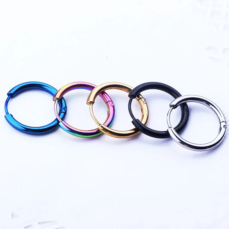 Серьги кольца из нержавеющей стали в стиле панк|earrings huggies|fashion hoop earringshoop earrings |