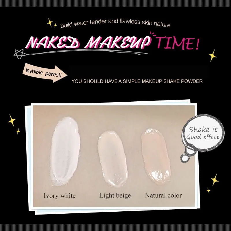 OMY LADY IMAGES Immaculate макияж гуашевый крем BB мороз посыпанная порошком обратная сторона