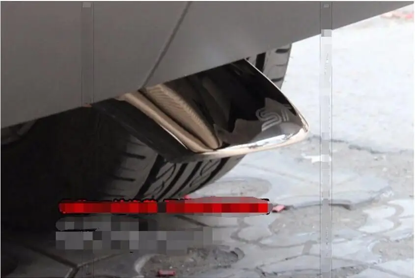 

Yimaautotrims авто аксессуары глушитель Конец трубы комплект защиты подходит для Ford focus 2 Focus 3 2007 - 2013 нержавеющая сталь