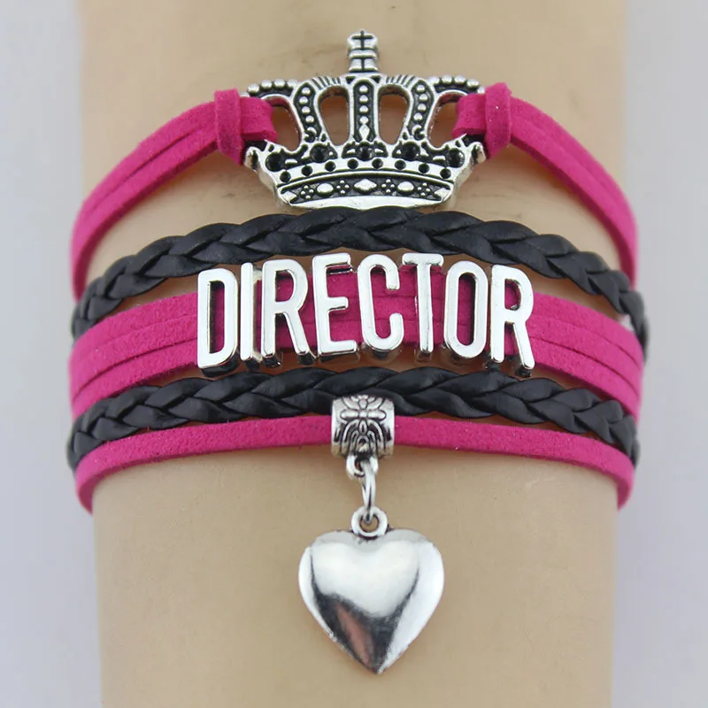 Браслет с подвесками в виде сердца Infinity Love Royals Director Forz Adepor Crown регулируемые