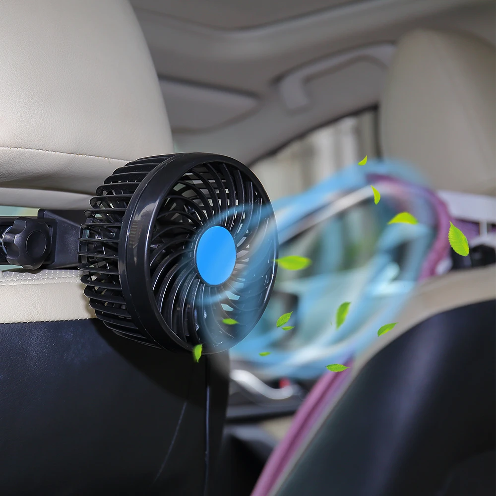 12 В Автомобильный Вентилятор вращающийся охлаждающий автомобильный бесшумный