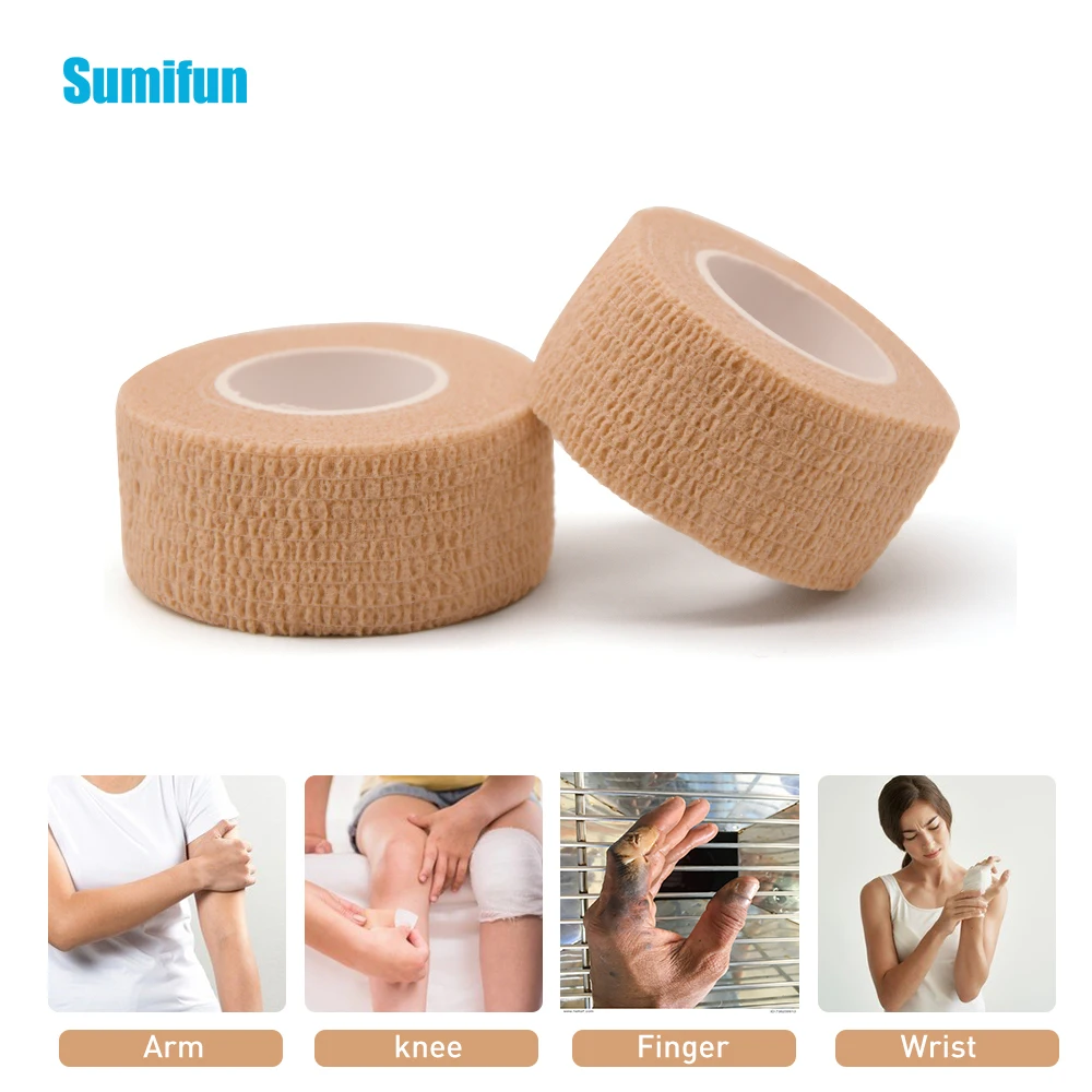 Sumifun 1 коробка самоклеящаяся тянущаяся повязка марлевая лента Водонепроницаемая дышащая Защитная пальчиковая медицинская штукатурка C1608