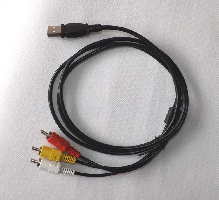 Кабель адаптер для ТВ UC9501 1 5 м футов папа A на 3 RCA AV A/V USB красный желтый белый|t.v| |