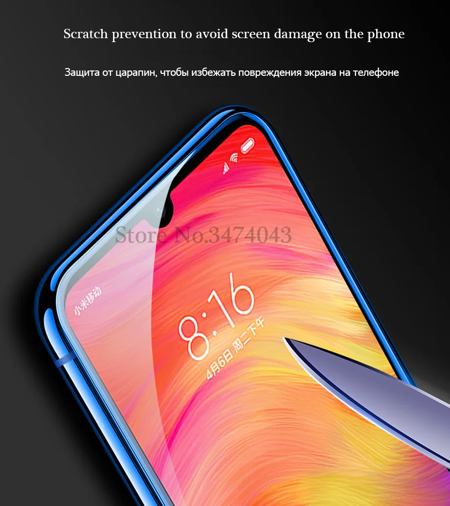 2 шт Полное закаленное стекло для Xiaomi Redmi Note 7 8 Pro Полное покрытие экрана Защитная пленка для Redmi note 8 7 Pro стекло