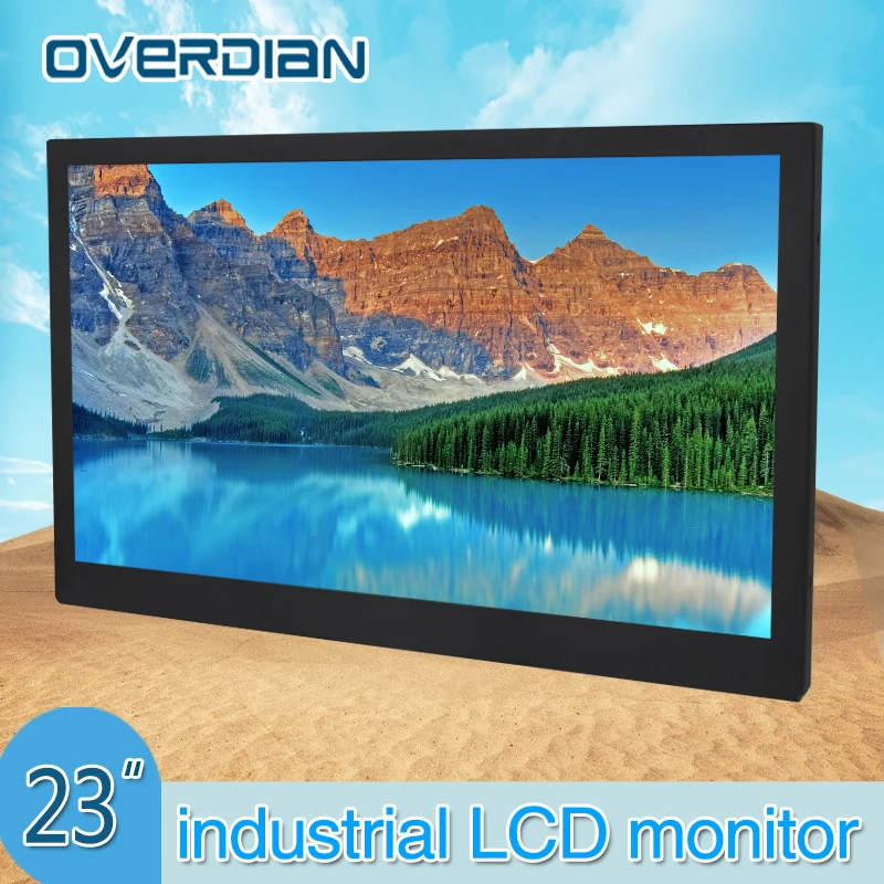 Промышленный контрольный монитор с интерфейсом VGA/DVI 23 дюйма 1920*1080 вешалка