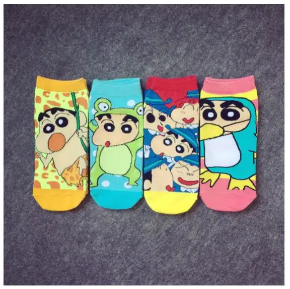 10 пар/лот! Аниме Crayon Shinchan косплей носки классические милые комиксы весна лето