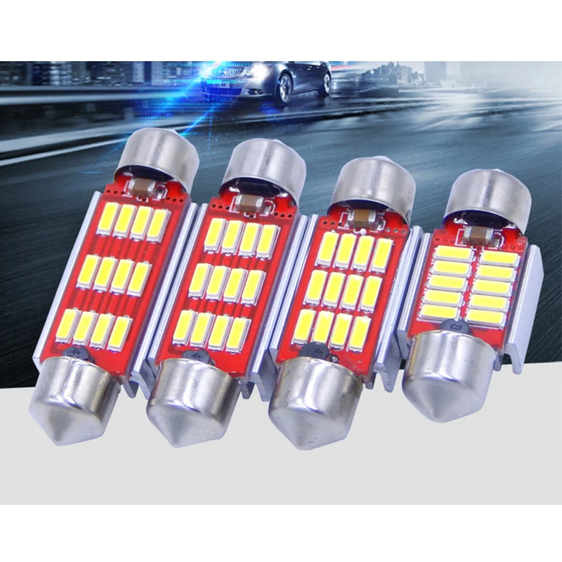 KRADA 8 шт./лот Led C5W автомобильные стеклянные световые линзы Festoon для volkswagen vw golf 4 5 6