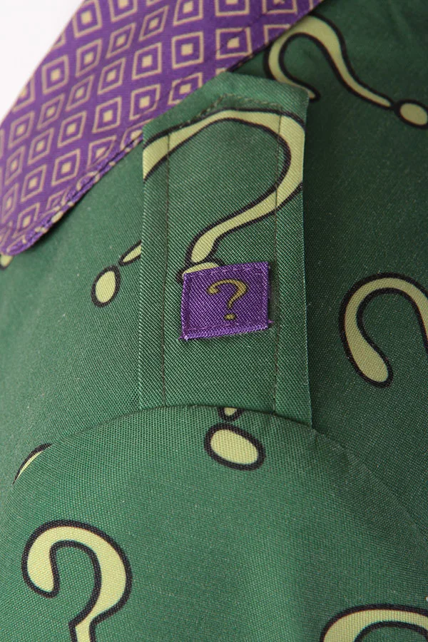 Костюм Бэтмена косплей Arkham City The Riddler Dr. Edward Nigma полный комплект униформы костюм