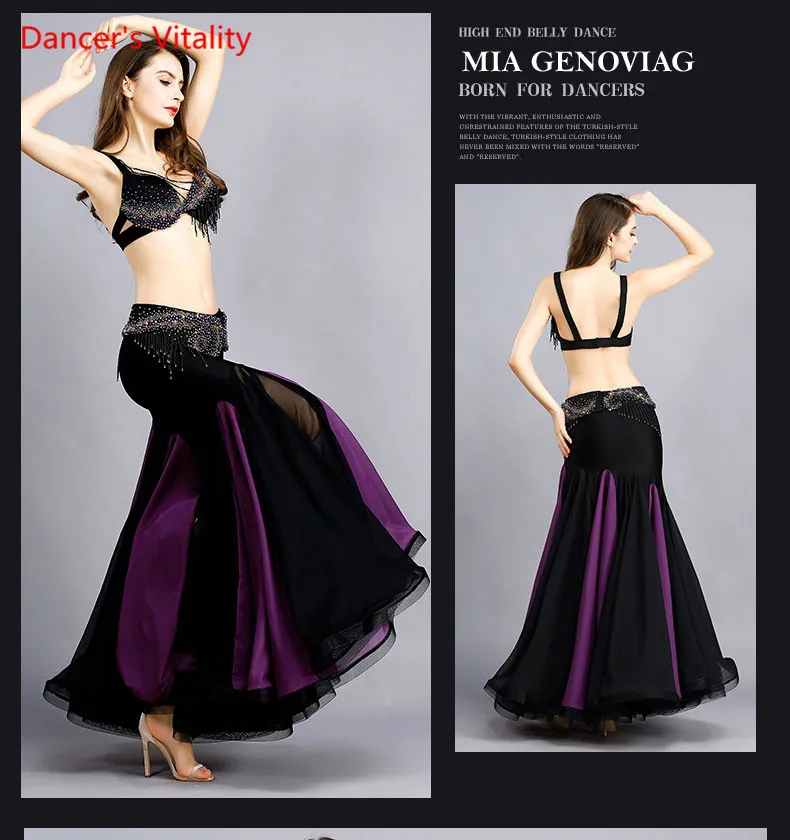 New Arrival Women Belly Dance Costume Set Bra Top Belt Skirt Dress Carnival Bollywood lady Cocktail Ballroom Belly Dance Wear