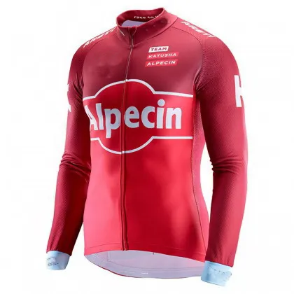 2017 KATUSHA ALPECIN TEAM весна-лето мужская Велоспорт Джерси с длинным рукавом