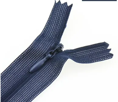 navy blue 5 шт./лот 60 см закрытый конец застежки-змейки-невидимки для юбка штаны нейлоновая кружевная молния для DIY Швейные Одежда на застежках-молниях для P051 - Цвет: navy blue