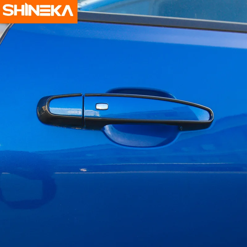 SHINEKA ABS Car Styling Door Handle Decoration Cover Trim Frame Sticker for Chevrolet Camaro 2017+ Interior Accessories | Автомобили и