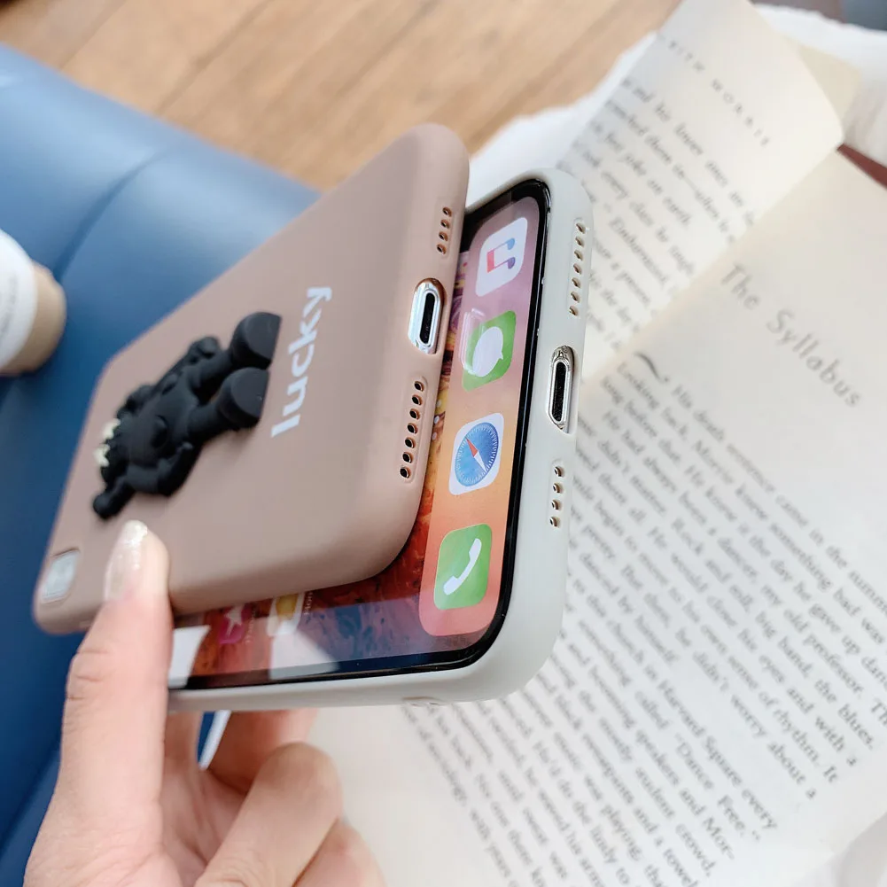 3D мультфильм Мягкие силиконовые чехлы для Iphone 6 7 8 Plus X XS MAX XR чехол Капа |