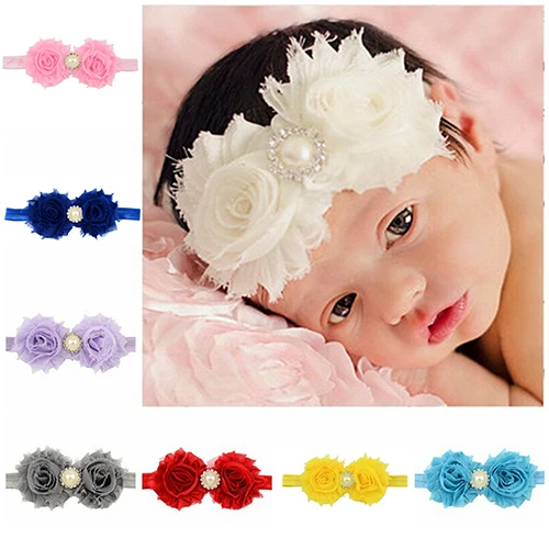 Bluelans Baby Infant Toddler Girl Faux Pearl Rhinestone Flower Headband Hair Band Headdress |
