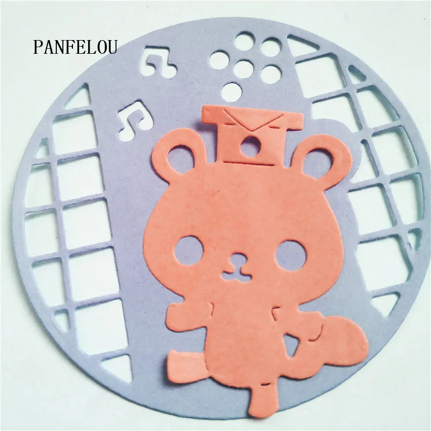 PANFELOU Dr. Bear ноты металлическая крафт бумага высекальные штампы Скрапбукинг/DIY