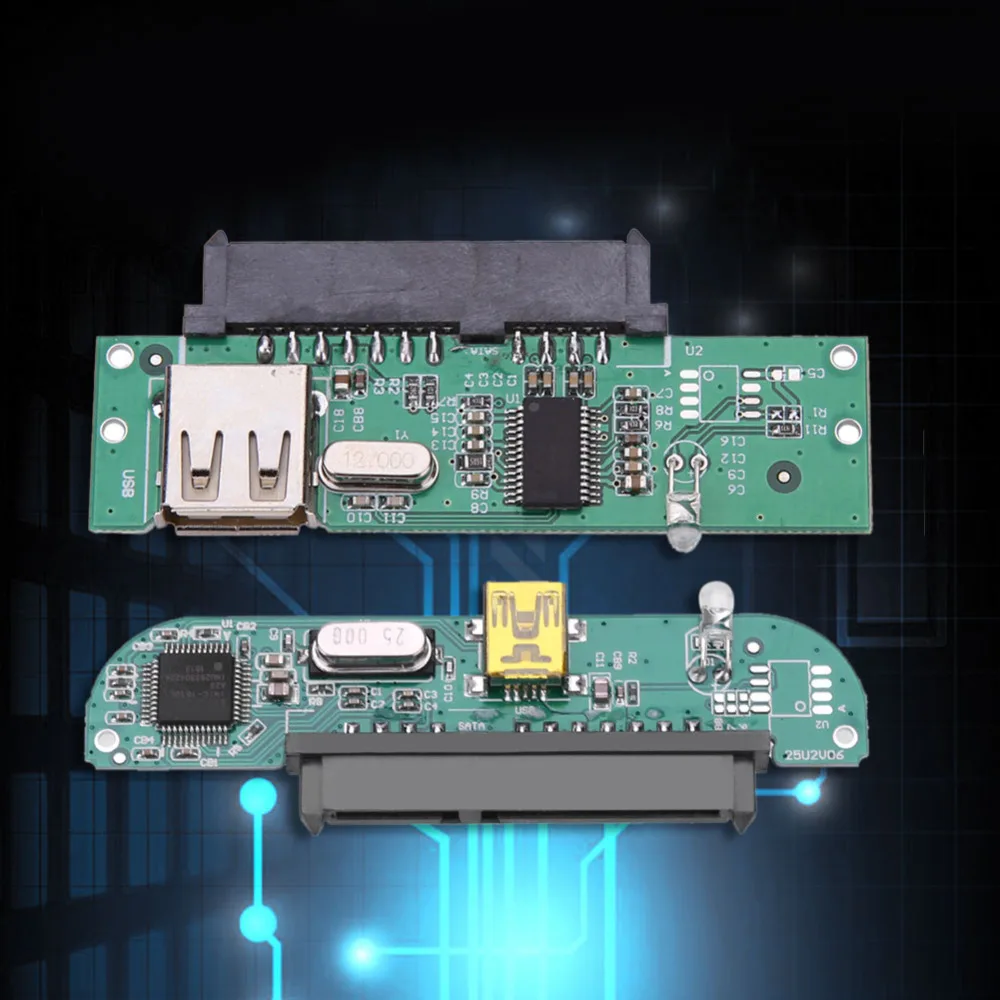 Адаптер для жесткого диска 2 5 дюйма USB 0 на SATA 7 + 15 Pin 1 шт.|Компьютерные кабели и