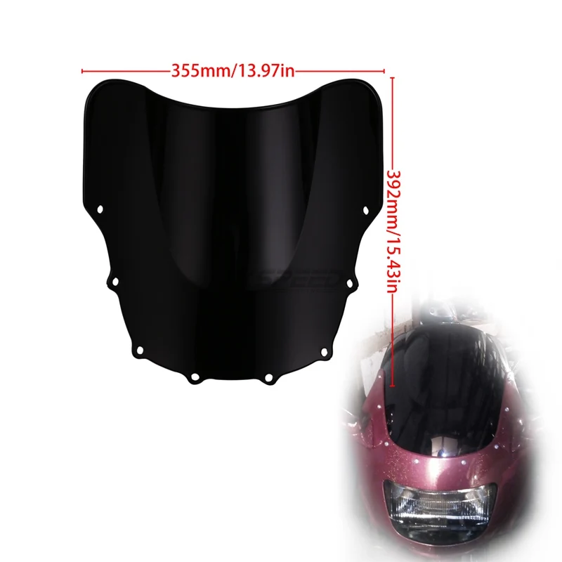 МОТОЦИКЛ ABS лобовое стекло для Kawasaki ZZR400 ZZR600 ZZR 400 600 1993-2007 1999 2000 01 02 03 04 05 06 Windscherm |