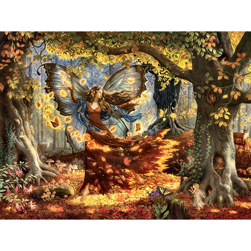 Лесная сказочная картина для рукоделия стразы мозаика вышивка крестиком узор 5D