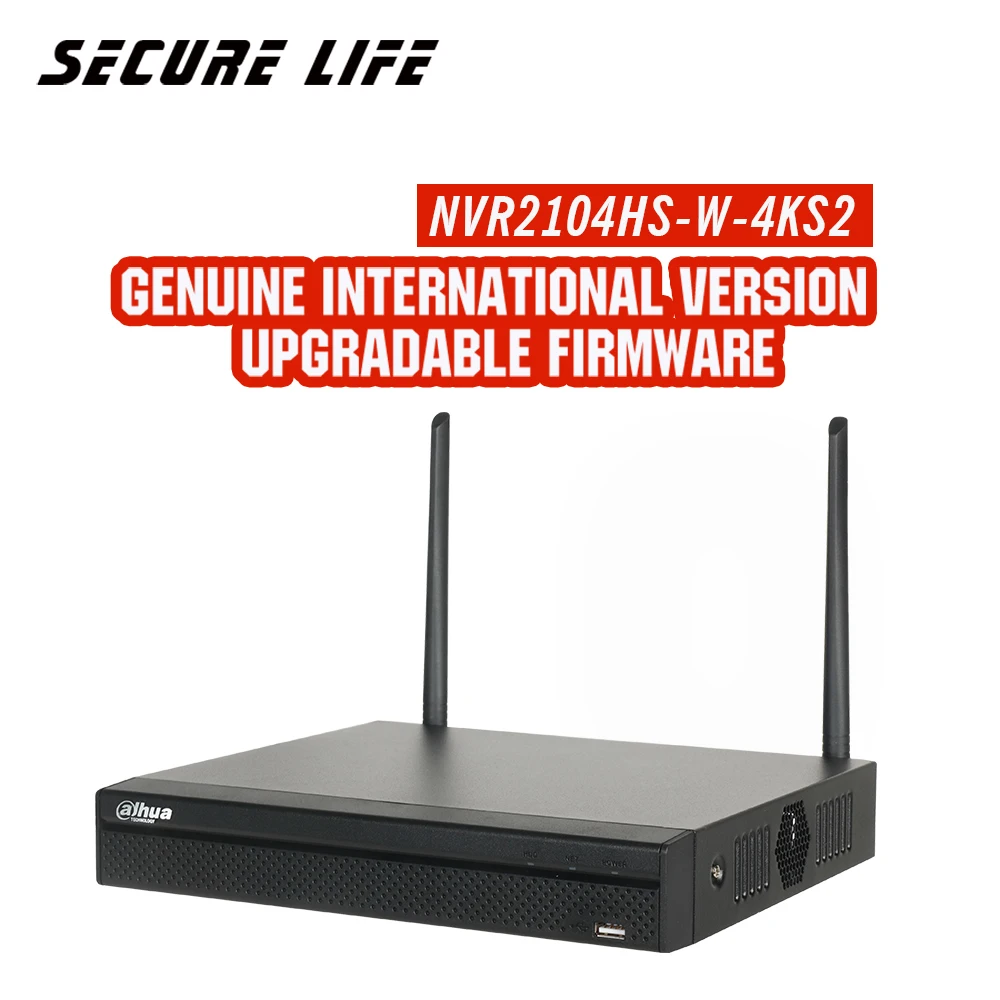 Английская версия с логотипом NVR2104HS-W-4KS2 H.265+ беспроводной 8ch NVR 4K wifi сетевой видеорегистратор
